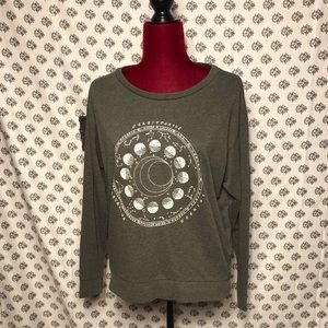Gray Zodiac Astrology Long Sleeve Shirt